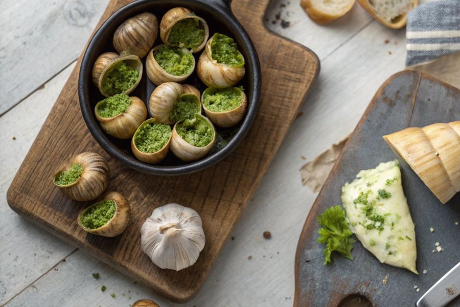 Mantequilla de caracol salada utilizando un Compact Cook