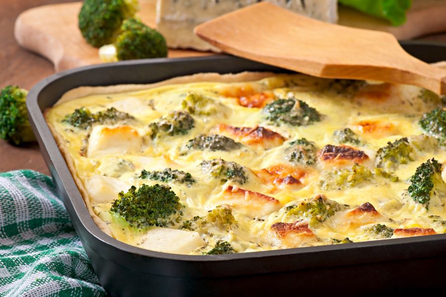 Gratén de Brócoli con Pollo utilizando un klarstein