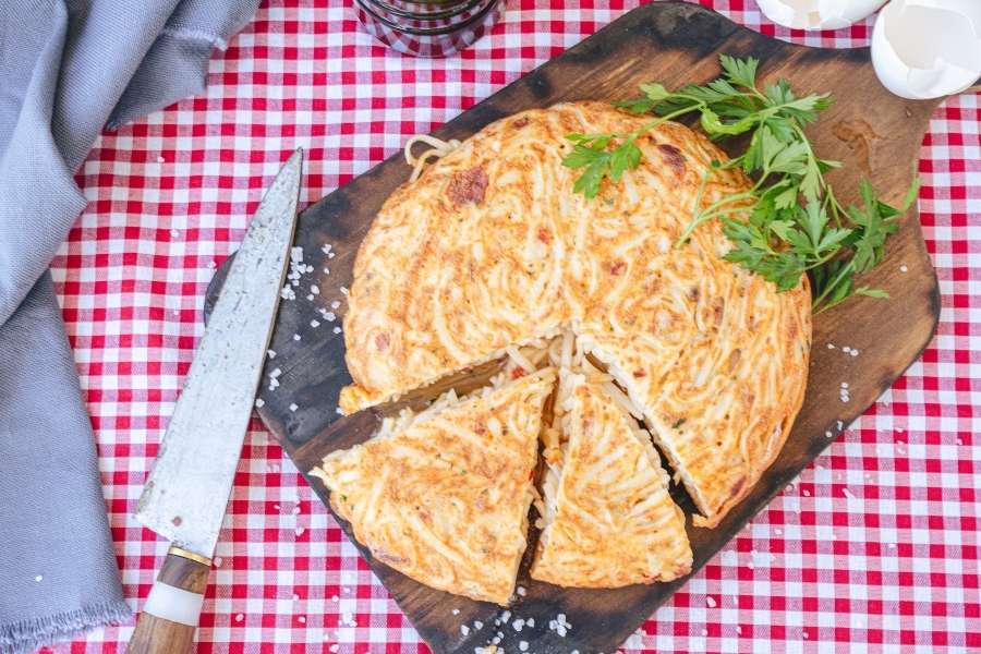 Omelette aux Nouilles utilisant un Thermomix
