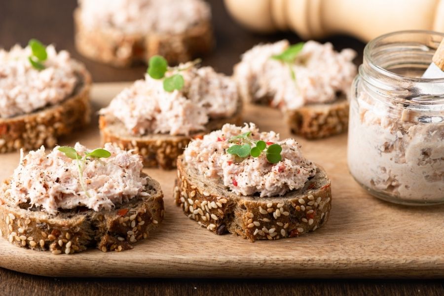 Tuna Rillettes Bites using a Aldi