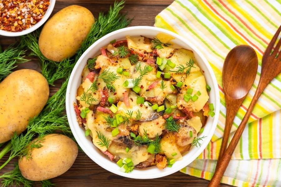 Rustic Tartiflette using a Arthur Martin